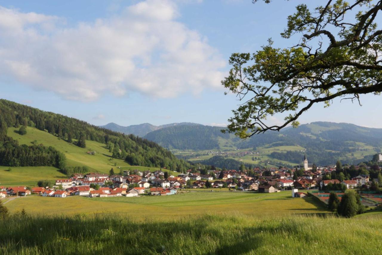 exklusive Fewo Herrmann im Haus Hochgratblick Oberstaufen Exterior foto